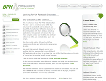 Tablet Screenshot of bph-postcodes.co.uk